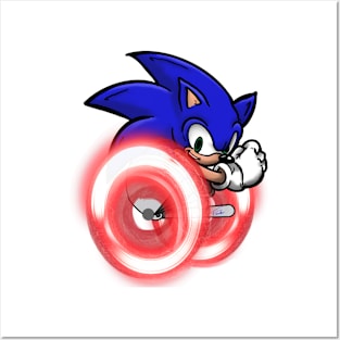 Wheelchair Sonic Posters and Art